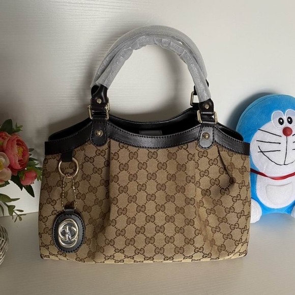 Sukey Medium GG canvas tote hand bag